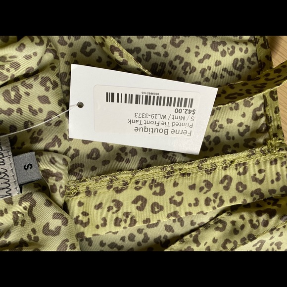 Leopard tie front tank - Picture 6 of 6